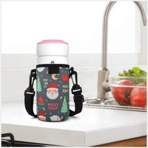 Christmas Can Coolers Sleeves Shoulder Neoprene Slim Bottle Insulated for Kids Party Favors Gifts Supplies
