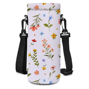 Water Bottle Bag Carrier Insulated Neoprene bottle Sling Holder Case Pouch Cover with Shoulder Strap