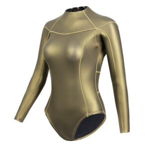 Customize Women Bikini Short Swimwear Long Sleeve Diving Surfing Suits 3Mm Wetsuit Top