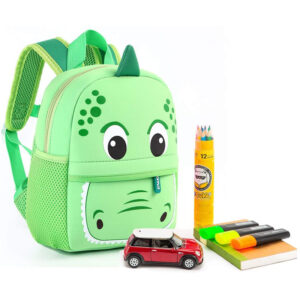 Kids Backpack Padded Neoprene Adjustable School Bag for Daycare & Travel Wild Animals