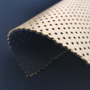 2mm 3mm Waterproof Polyester Nylon Spandex Coated Elastic Neoprene Perforated Fabric for Tote Bag