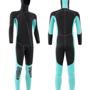 Camouflage Neoprene Diving Suit Fabric - UV Protection Material Premium Hooded Wetsuits Seamless Stitching Professional Customization