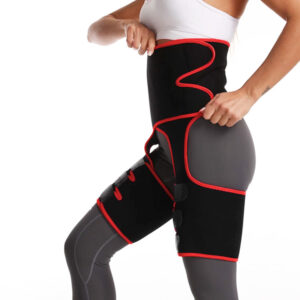 3-in-1 Thigh Slimming Belt Neoprene Sweat Band Waist Trimmer Belt Slimming Stomach Wrap for Workout