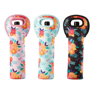 Wine Carrier Tote Bag Neoprene Champagne Bottles Protective Travel Bag Beer Cans Water Bottle Holder