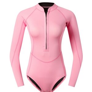 3mm Neoprene Surfing Girls Swimwear Short Sleeve Bikini Women Surfing Suit