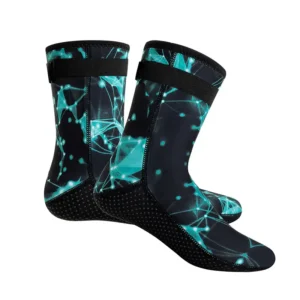 Waterproof Neoprene Socks Beach Booties Shoes 3mm Glued Blind Stitched Anti-Slip Diving Boots Swim Socks For Water Sports