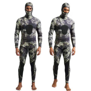 Camouflage Full Body Wetsuit High Stretch Neoprene For Diving Surfing